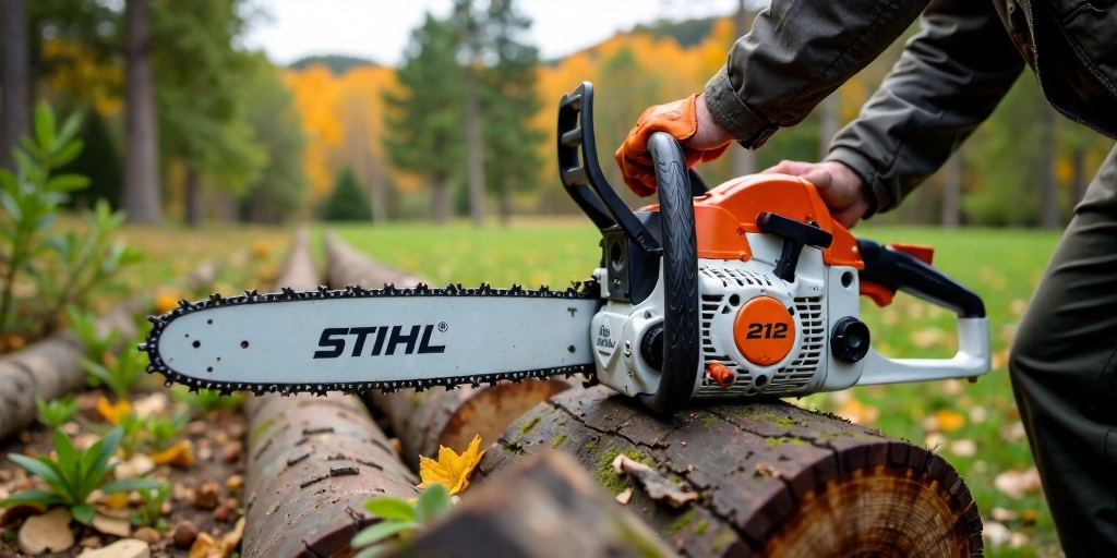 Produktiver arbeiten mit der leistungsstarken Motorsäge Stihl 212