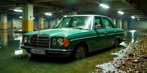 Unverwüstlich und aufgetaucht: Das erstaunliche Comeback eines unter Wasser versunkenen Mercedes W123