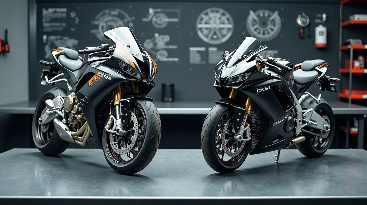 Motoren im Vergleich: Auto vs. Motorrad – Leistung, Technik und Effizienz